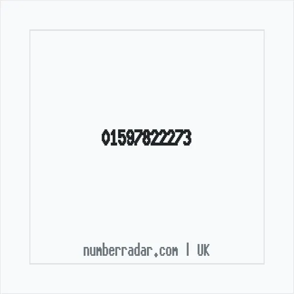 Reverse number check for +44 1597 822273 — who called me?