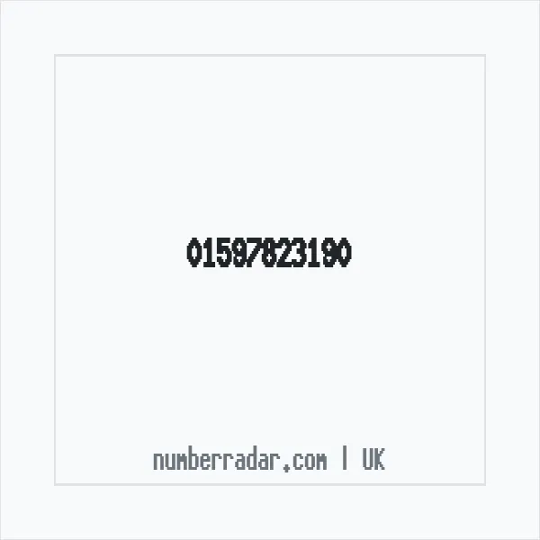 Reverse number check for +44 1597 823190 — who called me?