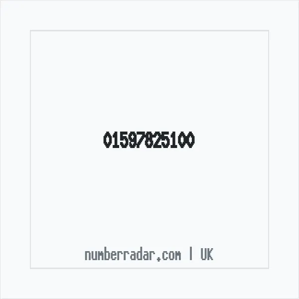 Reverse number check for +44 1597 825100 — who called me?