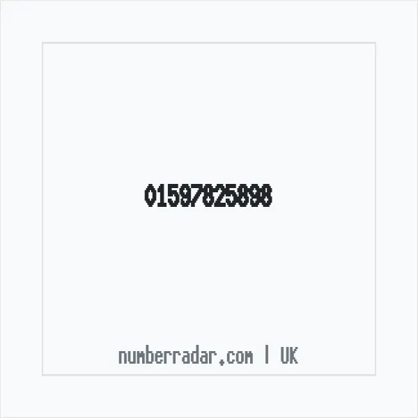 Reverse number check for +44 1597 825898 — who called me?