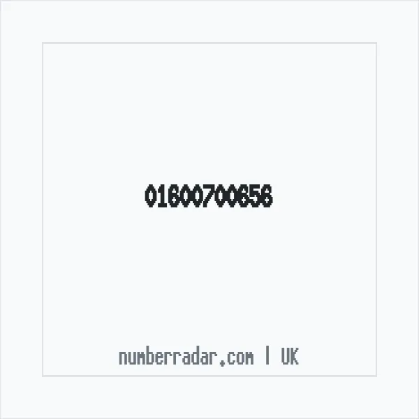 Reverse number check for +44 1600 700656 — who called me?