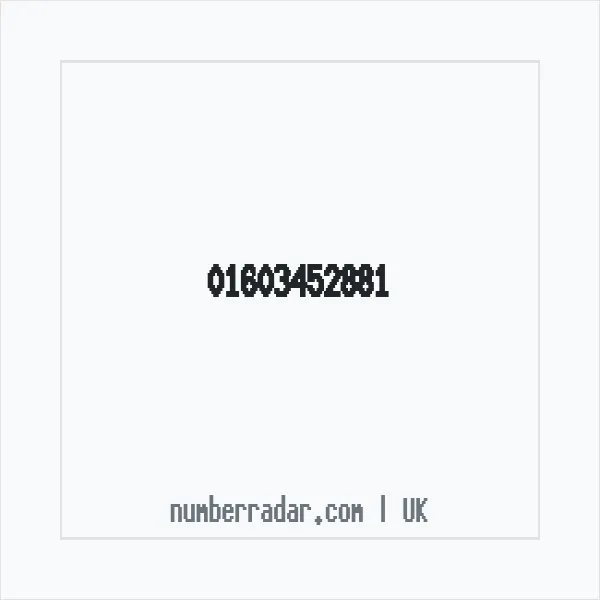 Reverse number check for +44 1603 452881 — who called me?