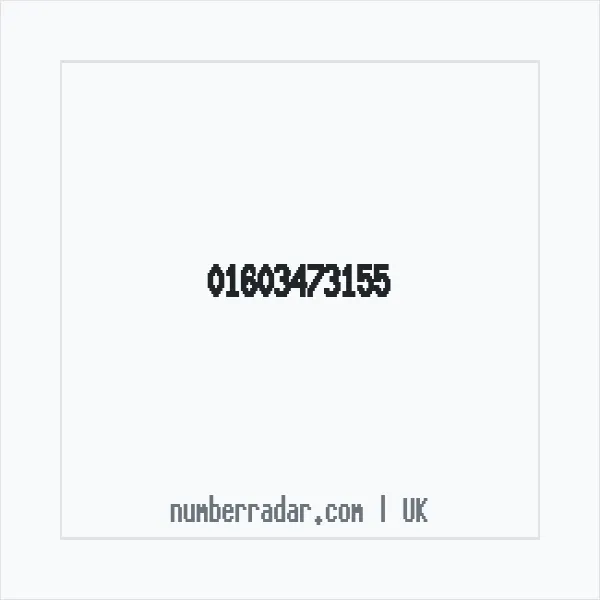 Reverse number check for +44 1603 473155 — who called me?
