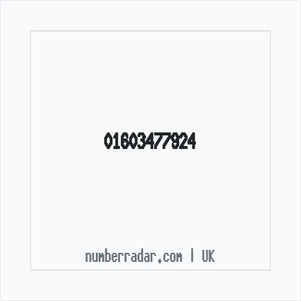 Reverse number check for +44 1603 477924 — who called me?