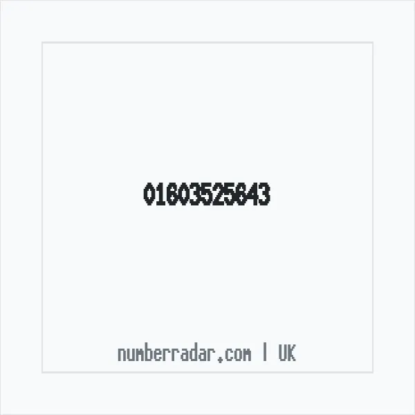 Reverse number check for +44 1603 525643 — who called me?
