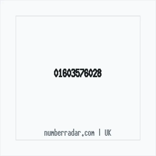 Reverse number check for +44 1603 576028 — who called me?