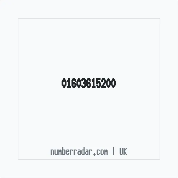 Reverse number check for +44 1603 615200 — who called me?