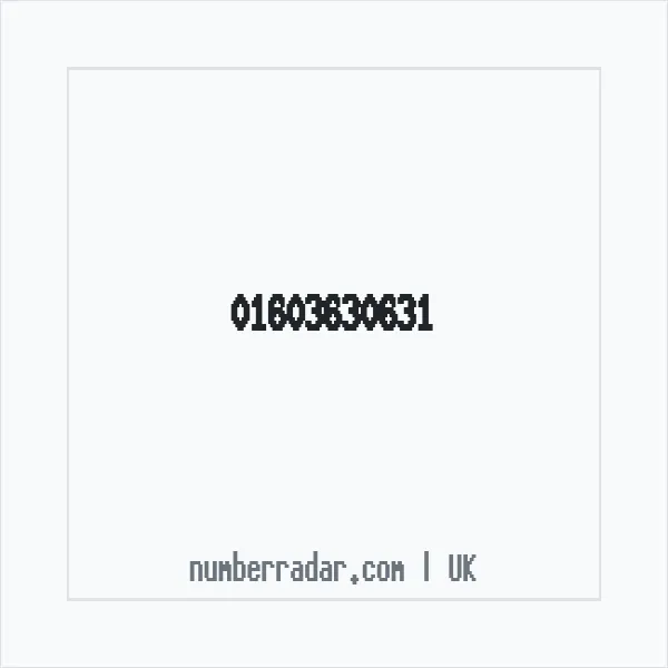 Reverse number check for +44 1603 630631 — who called me?