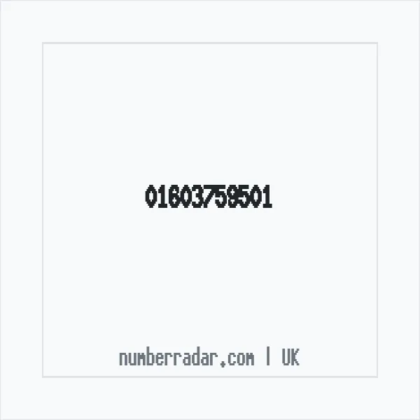Reverse number check for +44 1603 759501 — who called me?