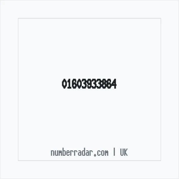 Reverse number check for +44 1603 933864 — who called me?