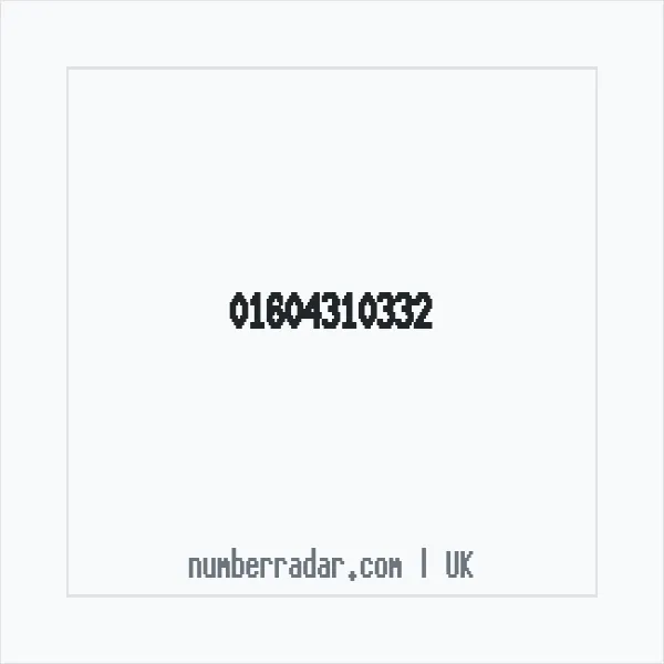 Reverse number check for +44 1604 310332 — who called me?