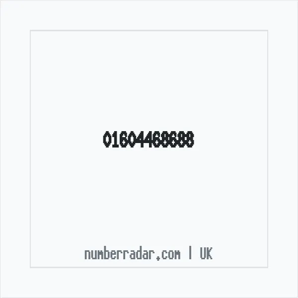 Reverse number check for +44 1604 468688 — who called me?