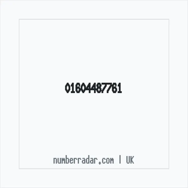 Reverse number check for +44 1604 487761 — who called me?