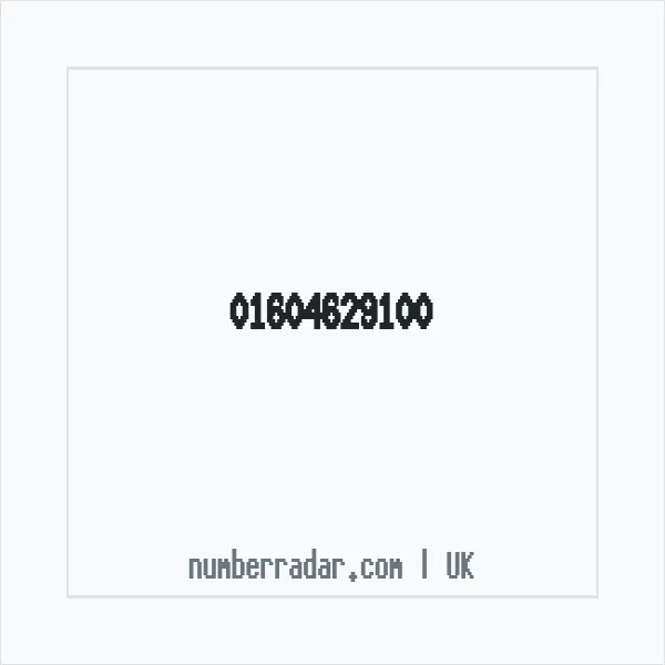 Reverse number check for +44 1604 629100 — who called me?