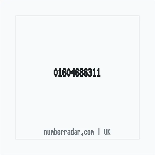 Reverse number check for +44 1604 686311 — who called me?