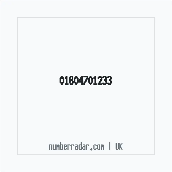 Reverse number check for +44 1604 701233 — who called me?