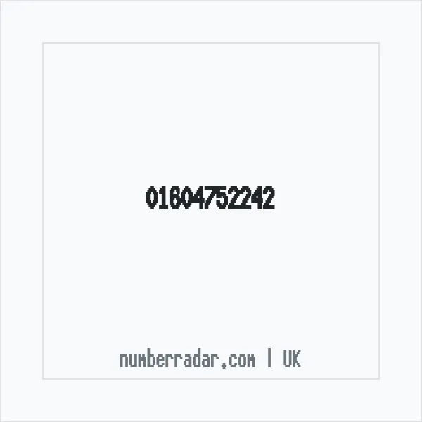 Reverse number check for +44 1604 752242 — who called me?