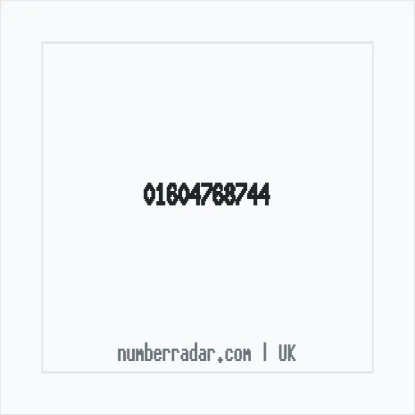 Reverse number check for +44 1604 768744 — who called me?