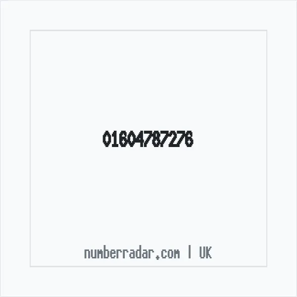 Reverse number check for +44 1604 787276 — who called me?