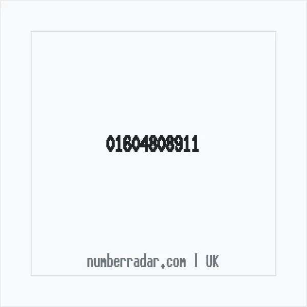 Reverse number check for +44 1604 808911 — who called me?