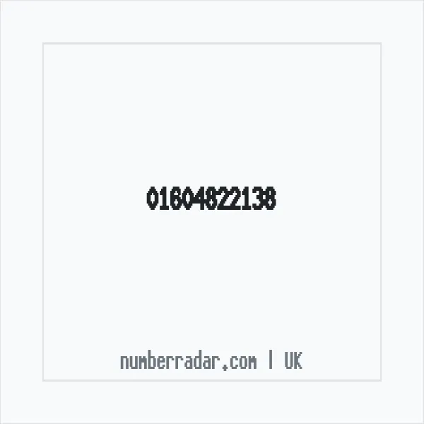Reverse number check for +44 1604 822138 — who called me?
