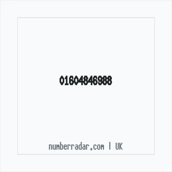 Reverse number check for +44 1604 846988 — who called me?