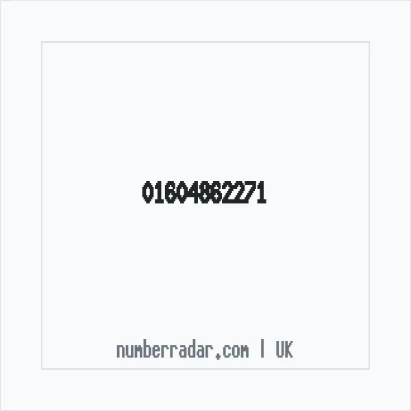 Reverse number check for +44 1604 862271 — who called me?