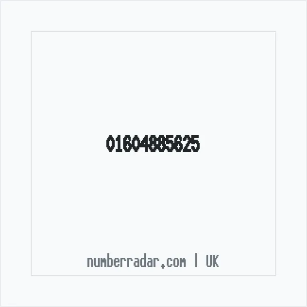 Reverse number check for +44 1604 885625 — who called me?