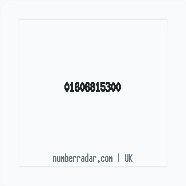Reverse number check for +44 1606 815300 — who called me?
