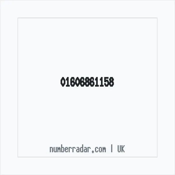 Reverse number check for +44 1606 861158 — who called me?
