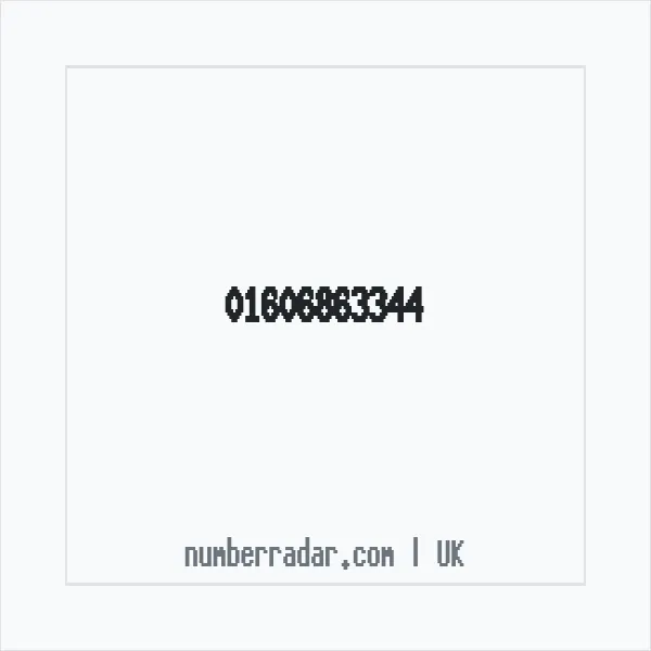 Reverse number check for +44 1606 863344 — who called me?