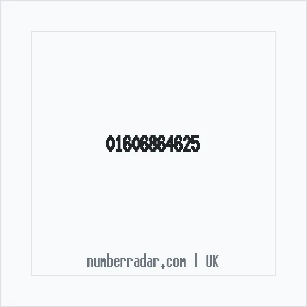 Reverse number check for +44 1606 864625 — who called me?