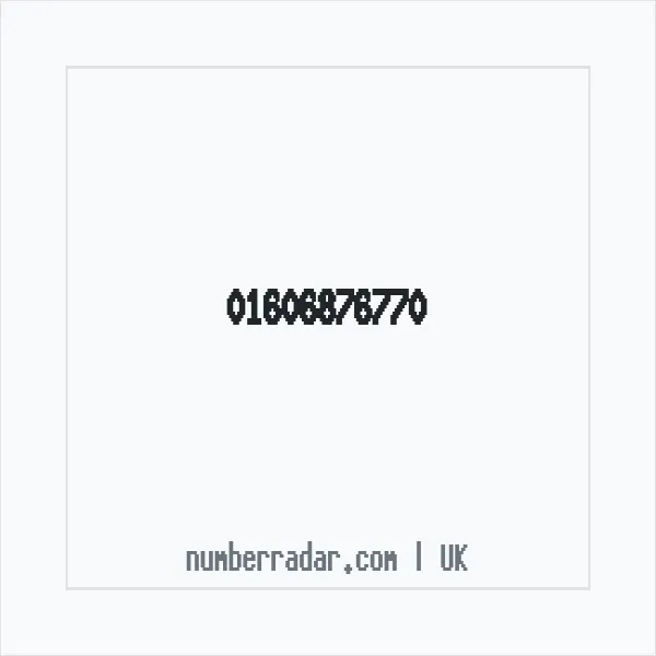 Reverse number check for +44 1606 876770 — who called me?