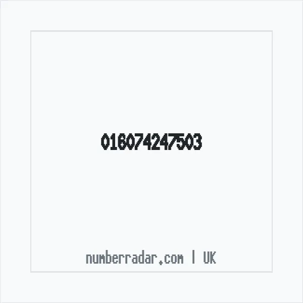 Reverse number check for +44 (1607) 424-750 — who called me?