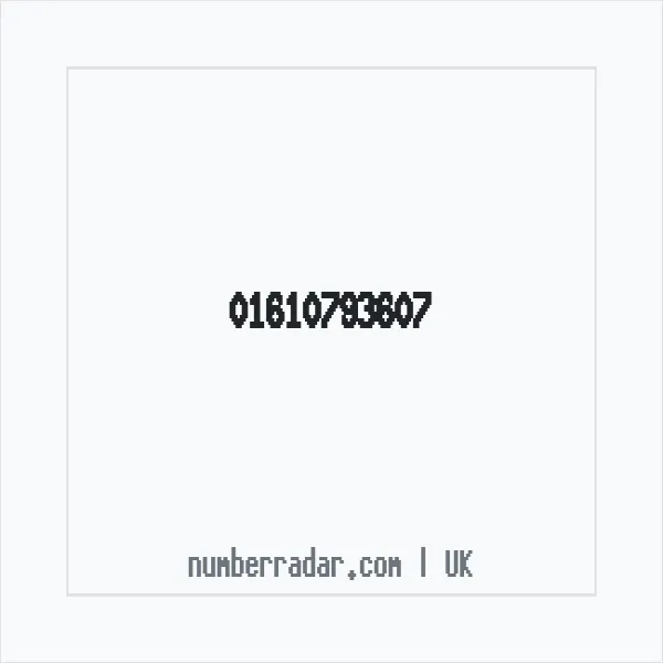 Reverse number check for +44 161 079 3607 — who called me?