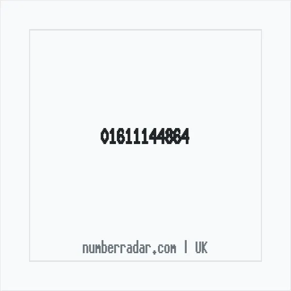 Reverse number check for +44 161 114 4864 — who called me?