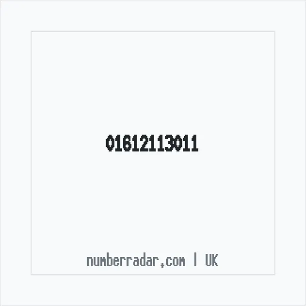 Reverse number check for +44 161 211 3011 — who called me?