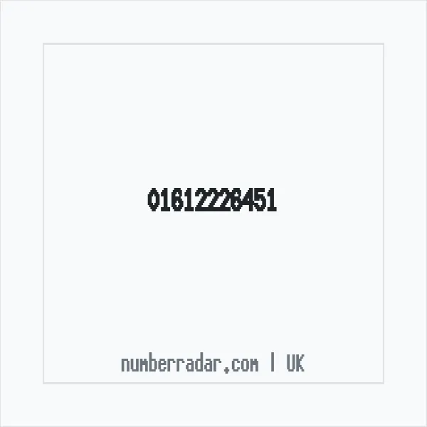 Reverse number check for +44 161 222 6451 — who called me?