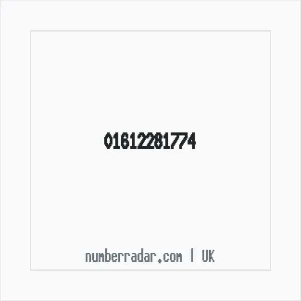 Reverse number check for +44 161 228 1774 — who called me?