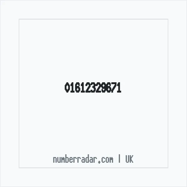 Reverse number check for +44 161 232 9671 — who called me?