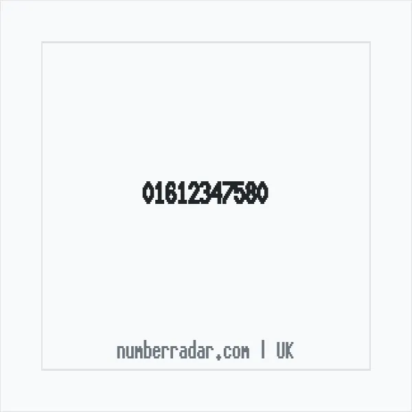 Reverse number check for +44 161 234 7580 — who called me?