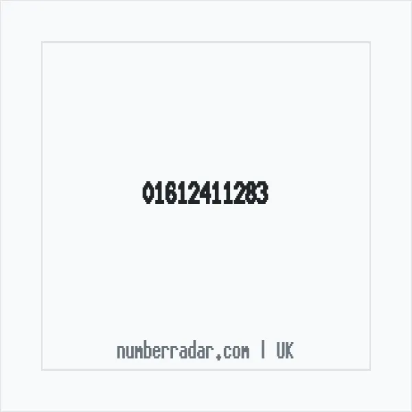 Reverse number check for +44 161 241 1283 — who called me?