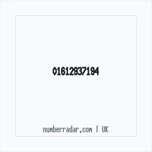 Reverse number check for +44 161 293 7194 — who called me?