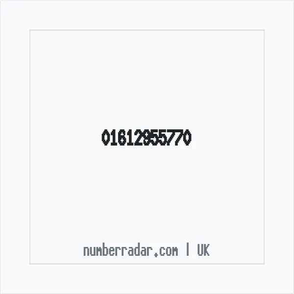 Reverse number check for +44 161 295 5770 — who called me?