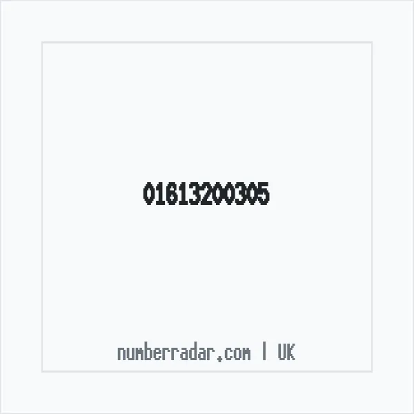 Reverse number check for +44 161 320 0305 — who called me?