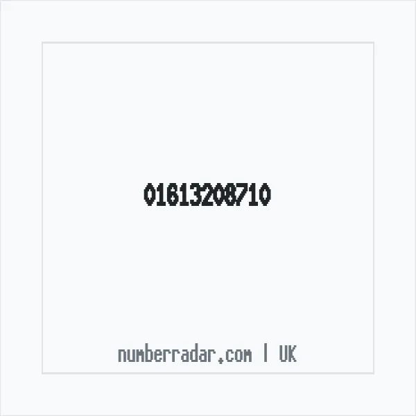 Reverse number check for +44 161 320 8710 — who called me?