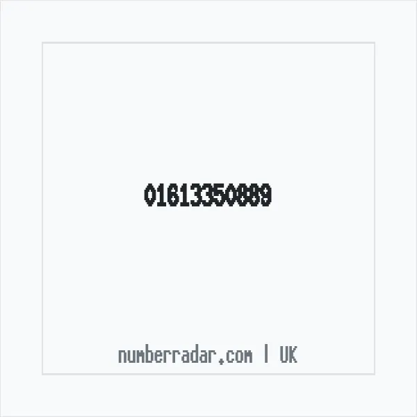 Reverse number check for +44 161 335 0889 — who called me?