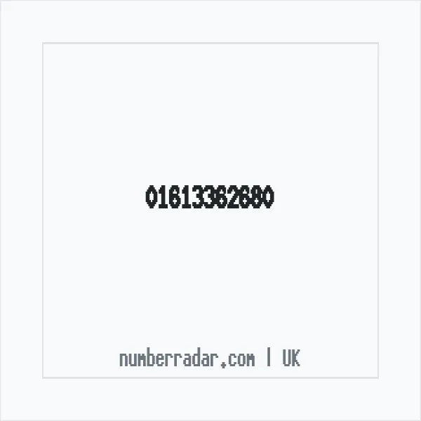 Reverse number check for +44 161 336 2680 — who called me?