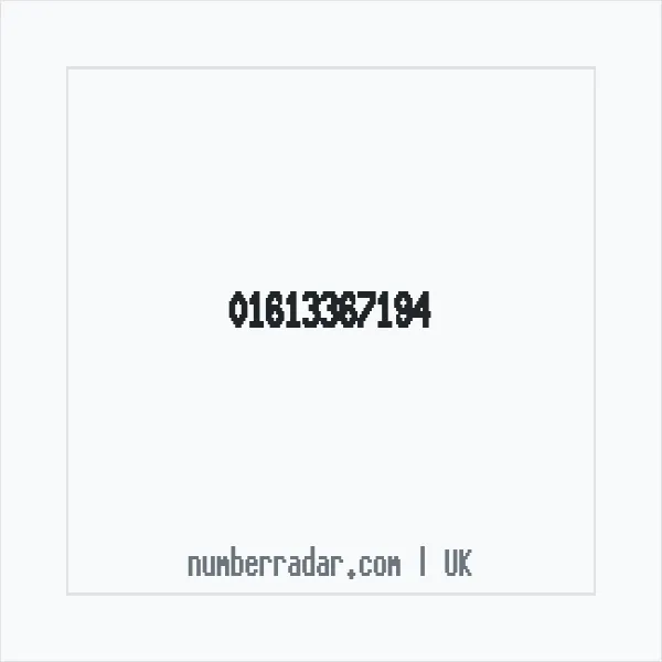 Reverse number check for +44 161 336 7194 — who called me?