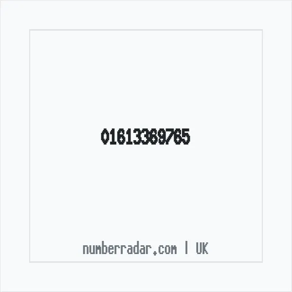 Reverse number check for +44 161 336 9765 — who called me?